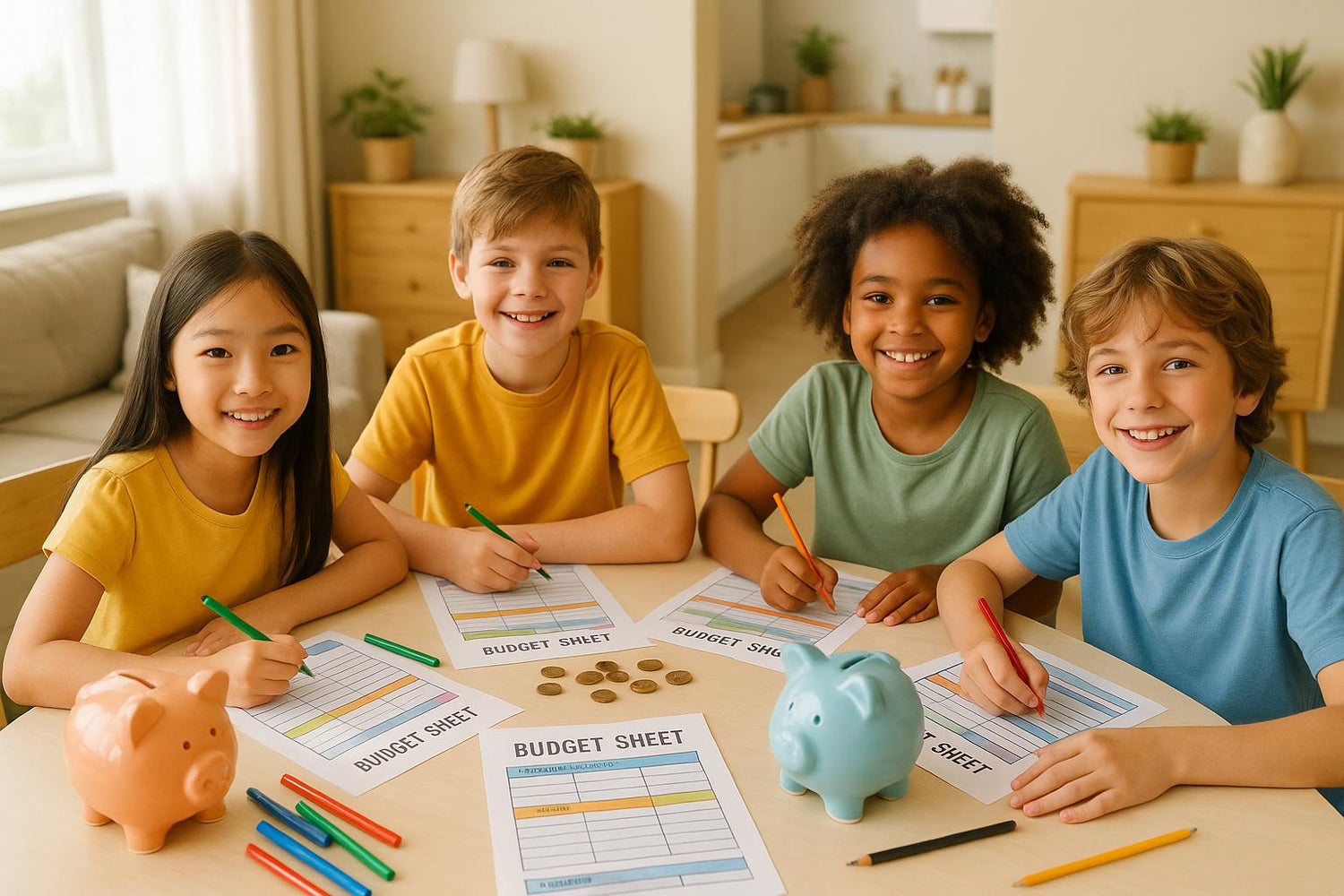 Free Printable Budget Templates for Kids (Ages 6-12)