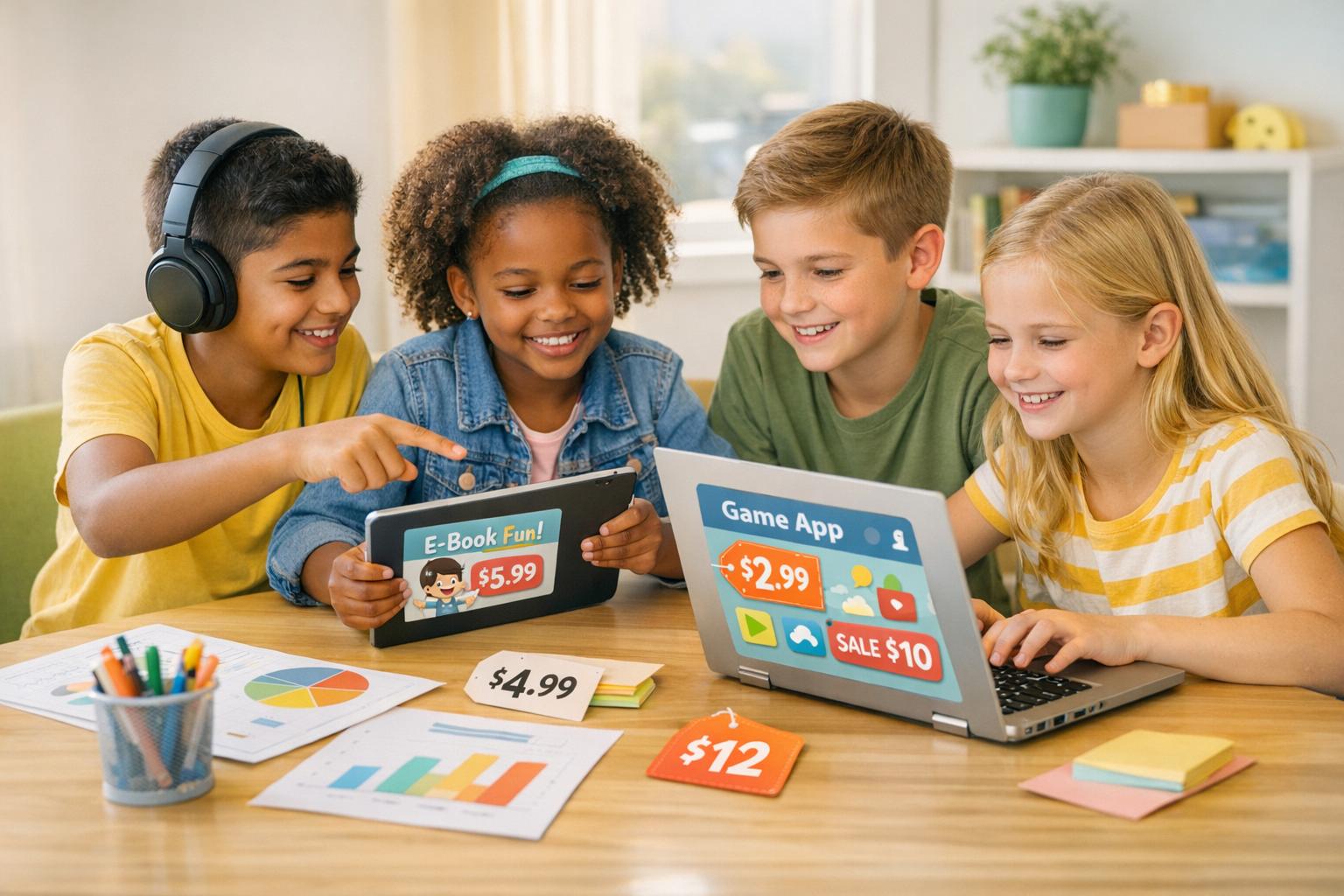 How To Price Digital Products for Kids' Businesses