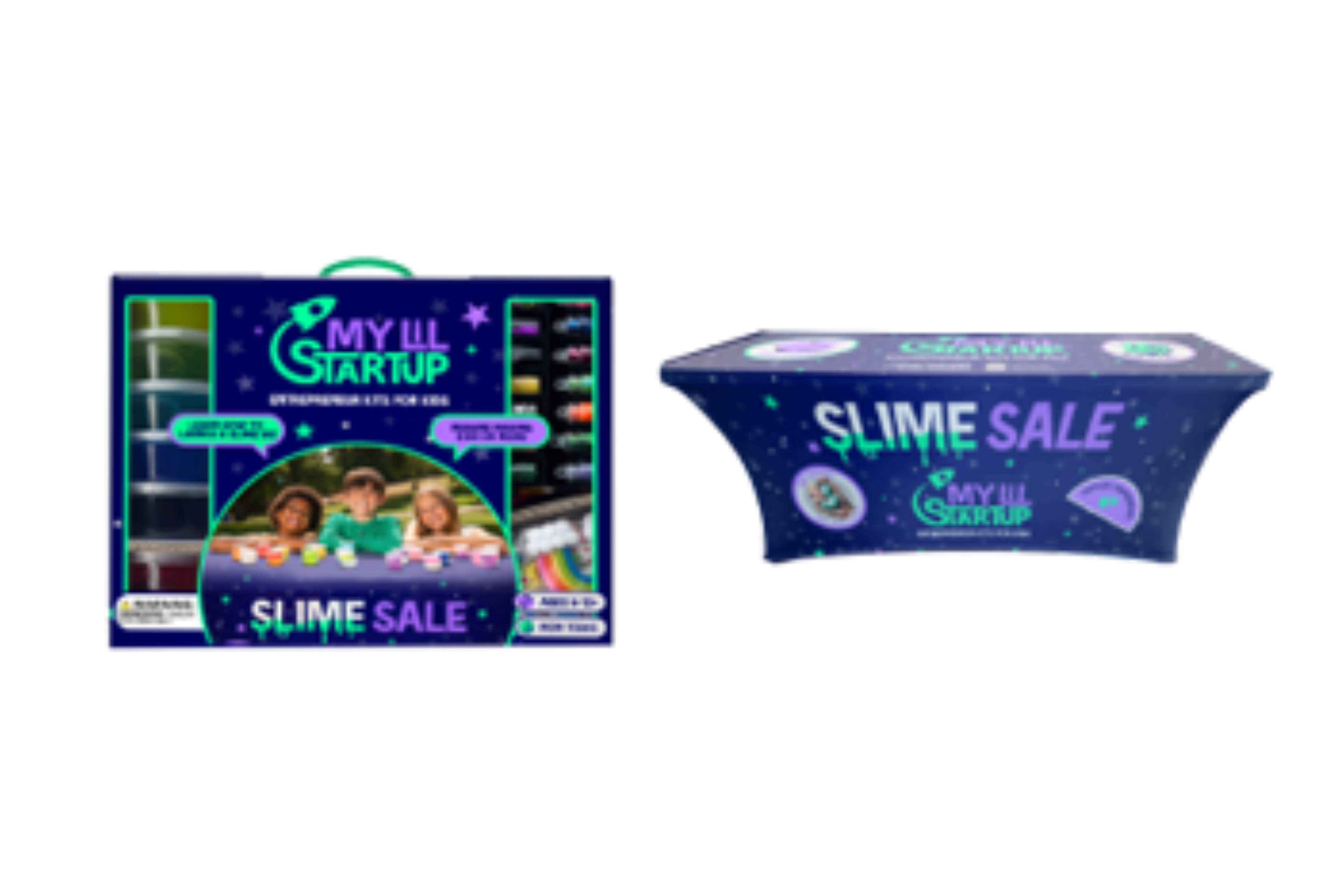 🎁 Growth Bundle - kids slime business kit and tablecloth (100% off)